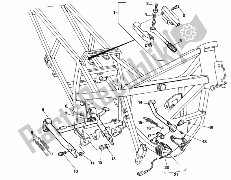 Wszystkie części do Stoisko Z Boku Ducati Paso 907 I. E. 1990